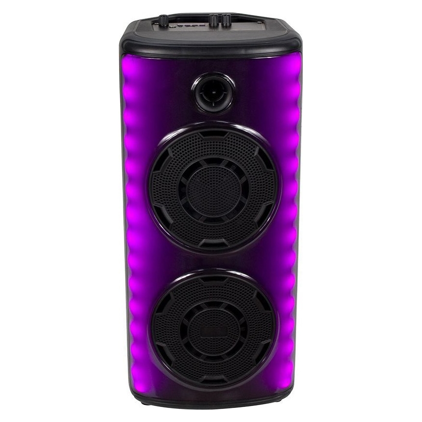 LED RGB Акумулаторна тонколона с микрофон 600W/2400 mAh + дистанционно управление