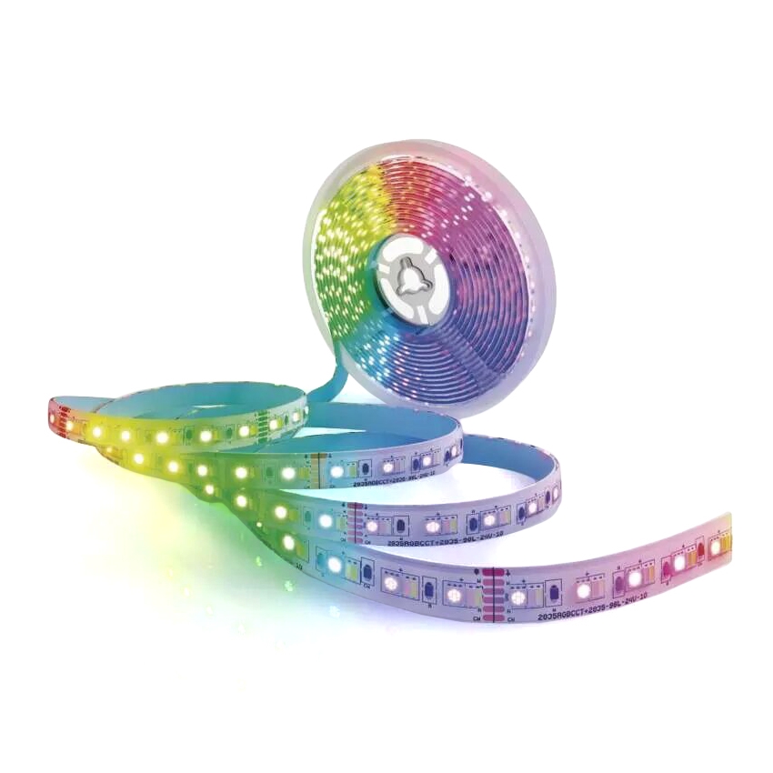 LED RGB+CCT Димируема лента GOSMART LED/21W/230V 5 m 2700-6500K IP44 Wi-Fi + дистанционно управление