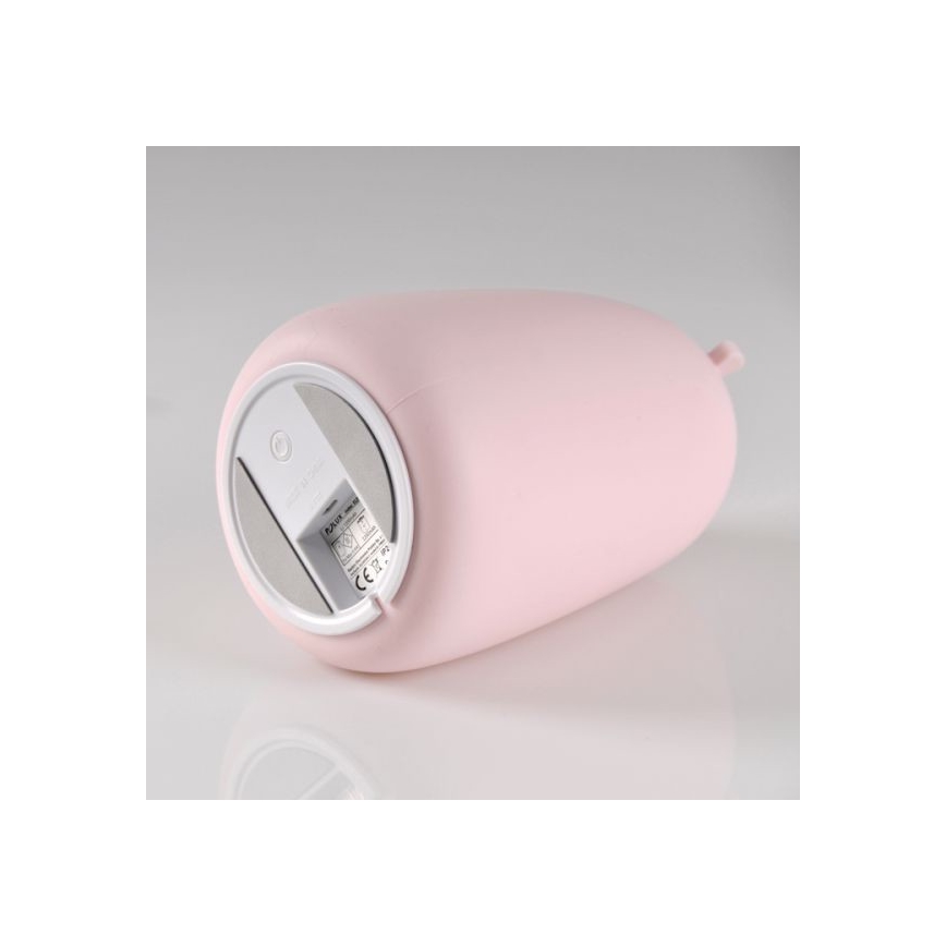 LED RGB Детска сензорна лампа BEAR LED/0,8W/5V розова + USB