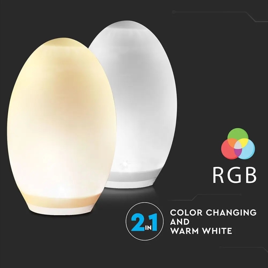 LED RGB Декоративен соларен лампа 0,2W/1xAA IP44 500 mAh