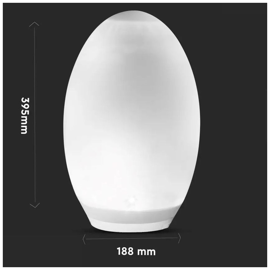 LED RGB Декоративен соларен лампа 0,2W/1xAA IP44 500 mAh