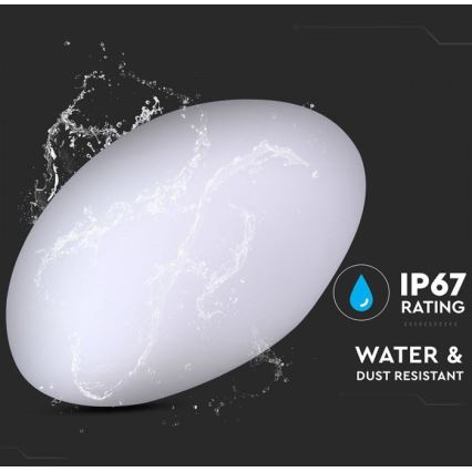 LED RGB Димируем екстериорен лампа LED/1W/5V 28 см IP67 1000 mAh + дистанционно управление