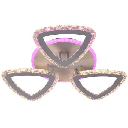 LED RGB Димируем полилей за повърхностен монтаж LED/45W/230V 3000-6500K + дистанционно управление
