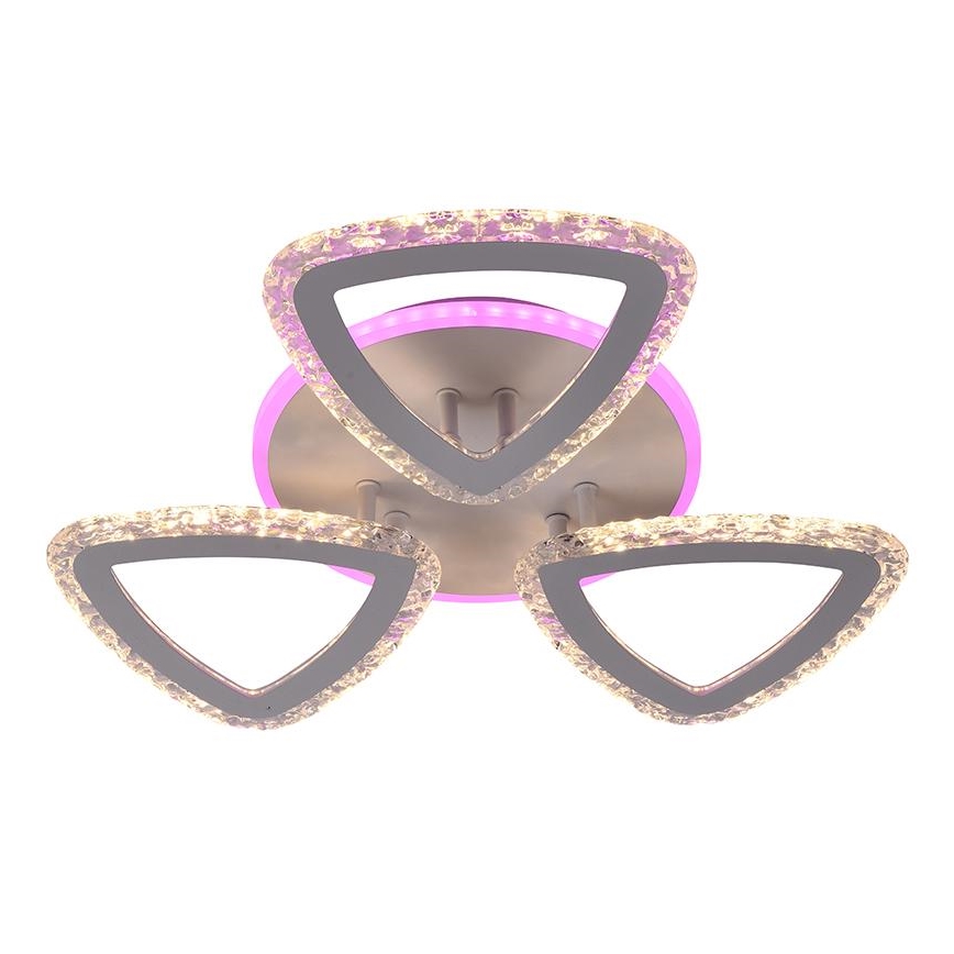 LED RGB Димируем полилей за повърхностен монтаж LED/45W/230V 3000-6500K + дистанционно управление