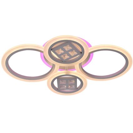 LED RGB Димируем полилей за повърхностен монтаж LED/50W/230V 3000-6500K + дистанционно управление