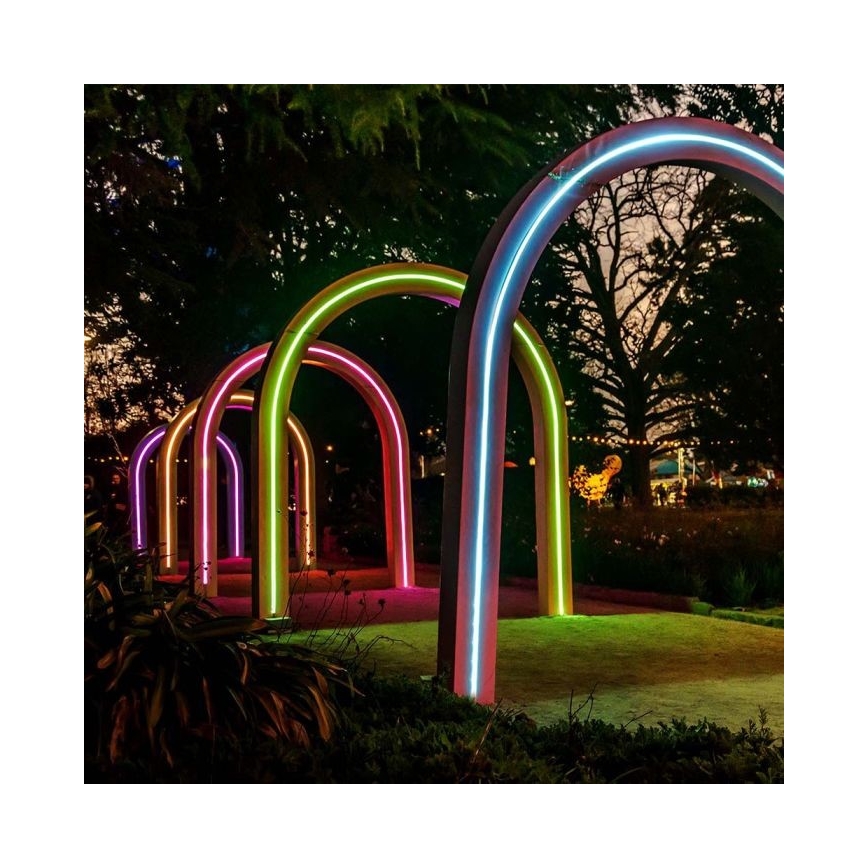 LED RGB Димируем соларен лента LED/1,2W/3,7V IP67 5 м + дистанционно управление