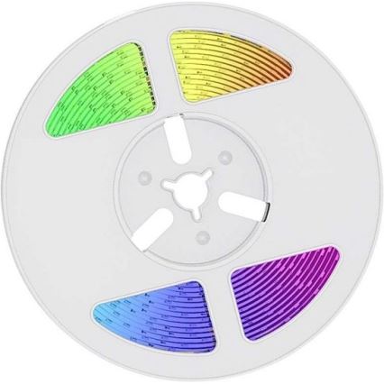 LED RGB Димируем соларен лента LED/1,2W/3,7V IP67 5 м + дистанционно управление