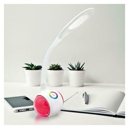LED RGB Димируема акумулаторна настолна лампа LED/5W/5V 2400 mAh