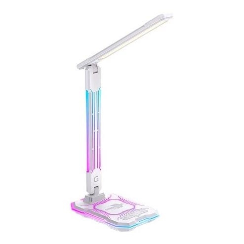 LED RGB Димируема акумулаторна настолна сензорна лампа с безжично зареждане LED/7,5W/5V 2700-5300K бял