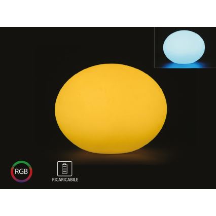 LED RGB Димируема екстериорна лампа LED/1W/230V 20cm IP67 + дистанционно