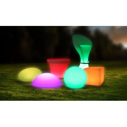 LED RGB Димируема екстериорна лампа LED/1W/230V 20cm IP67 + дистанционно