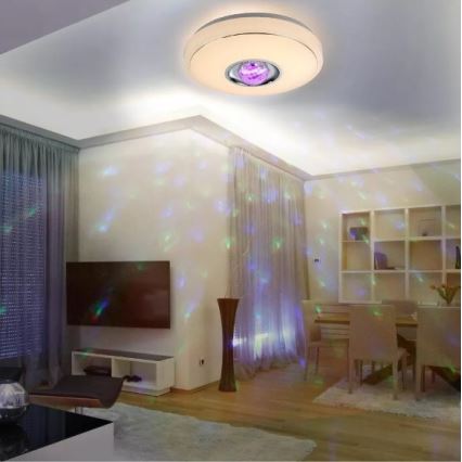 LED RGB Димируема лампа MAGIC DISCO LED/18W/230V + дистанционно