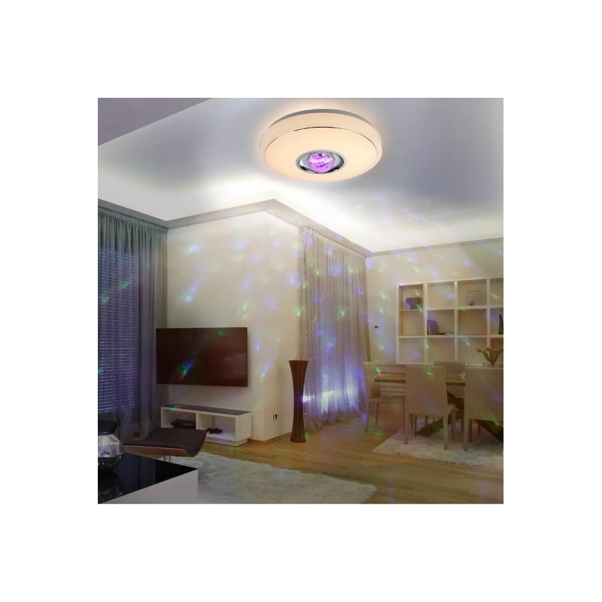LED RGB Димируема лампа MAGIC DISCO LED/18W/230V + дистанционно