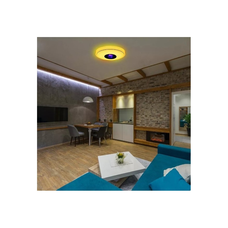 LED RGB Димируема лампа MAGIC DISCO LED/18W/230V + дистанционно