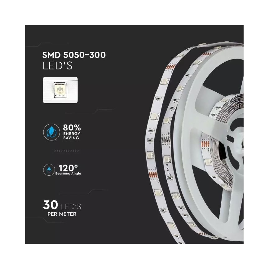 LED RGB Димируема лента 2x5м LED/4,8W/230V + д.у.