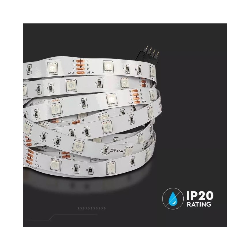 LED RGB Димируема лента 2x5м LED/4,8W/230V + д.у.