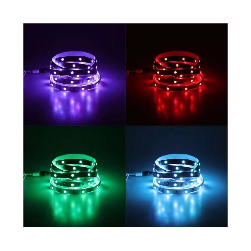 LED RGB Димируема лента 2x5м LED/4,8W/230V + д.у.