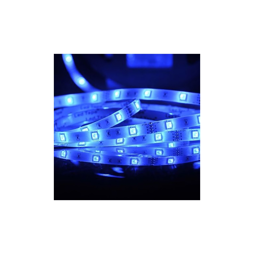 LED RGB Димируема лента 5 м LED/18W/12V IP20 + д.у.