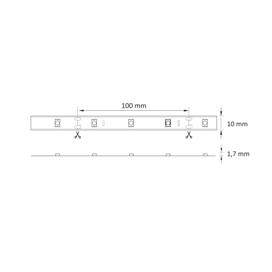 LED RGB Димируема лента 5 м LED/18W/12V IP20 + д.у.
