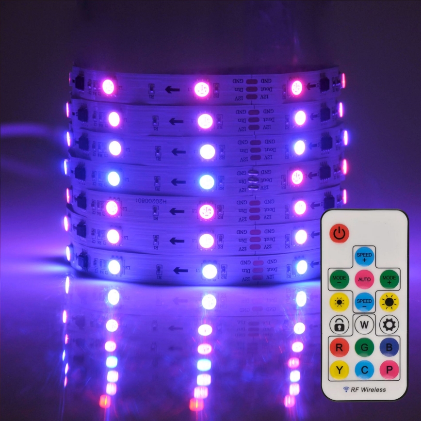 LED RGB Димируема лента MAGIC 2 м LED/12W/230V + д.у.