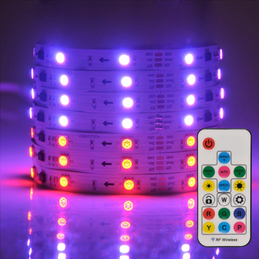 LED RGB Димируема лента MAGIC 2 м LED/12W/230V + д.у.