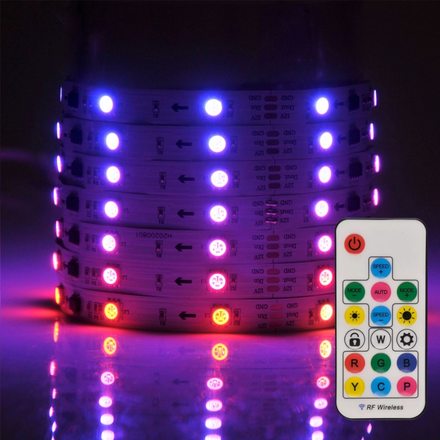 LED RGB Димируема лента MAGIC 2 м LED/12W/230V + д.у.