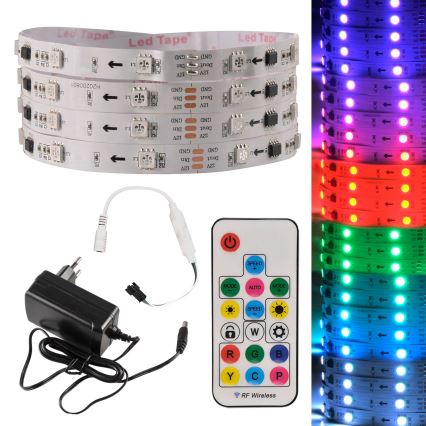 LED RGB Димируема лента MAGIC 2 м LED/12W/230V + д.у.