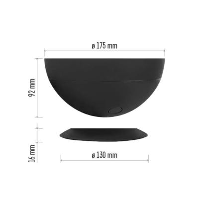 LED RGB Димируема настолна лампа GoSmart LED/7W/230V Wi-Fi черен