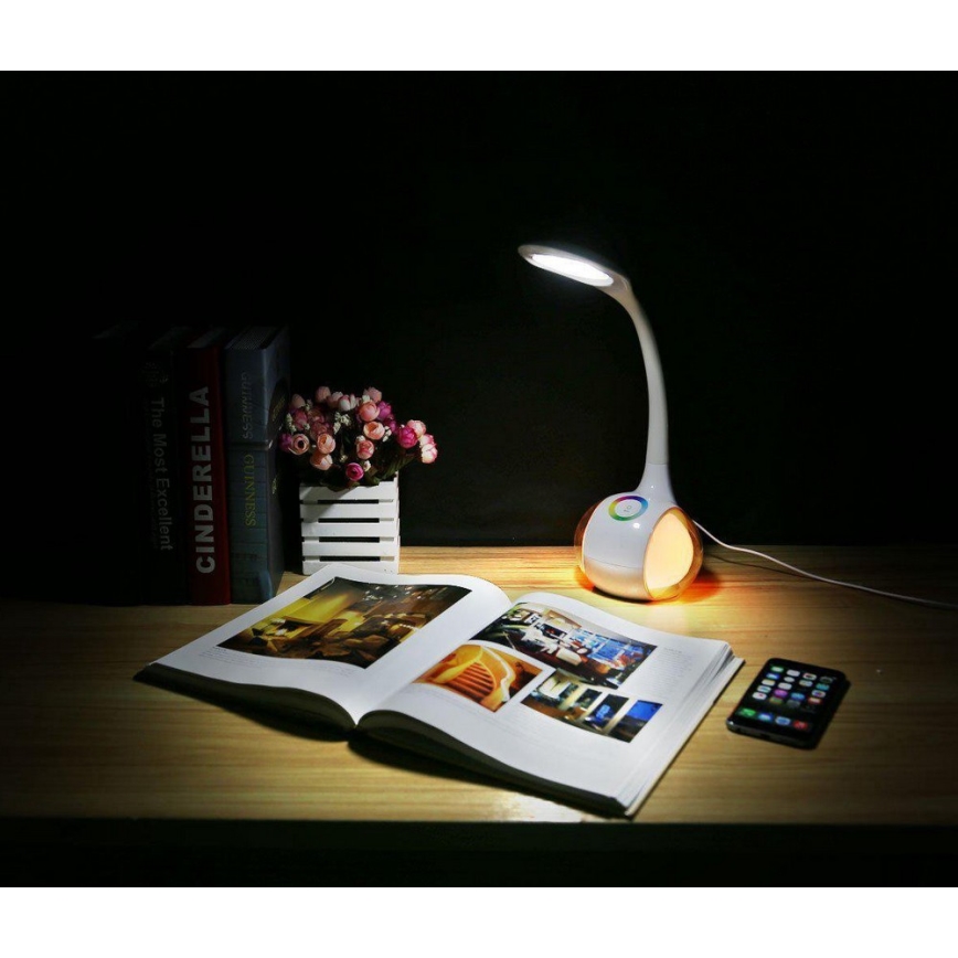 LED RGB Димируема настолна лампа LED/7W/230V бяла