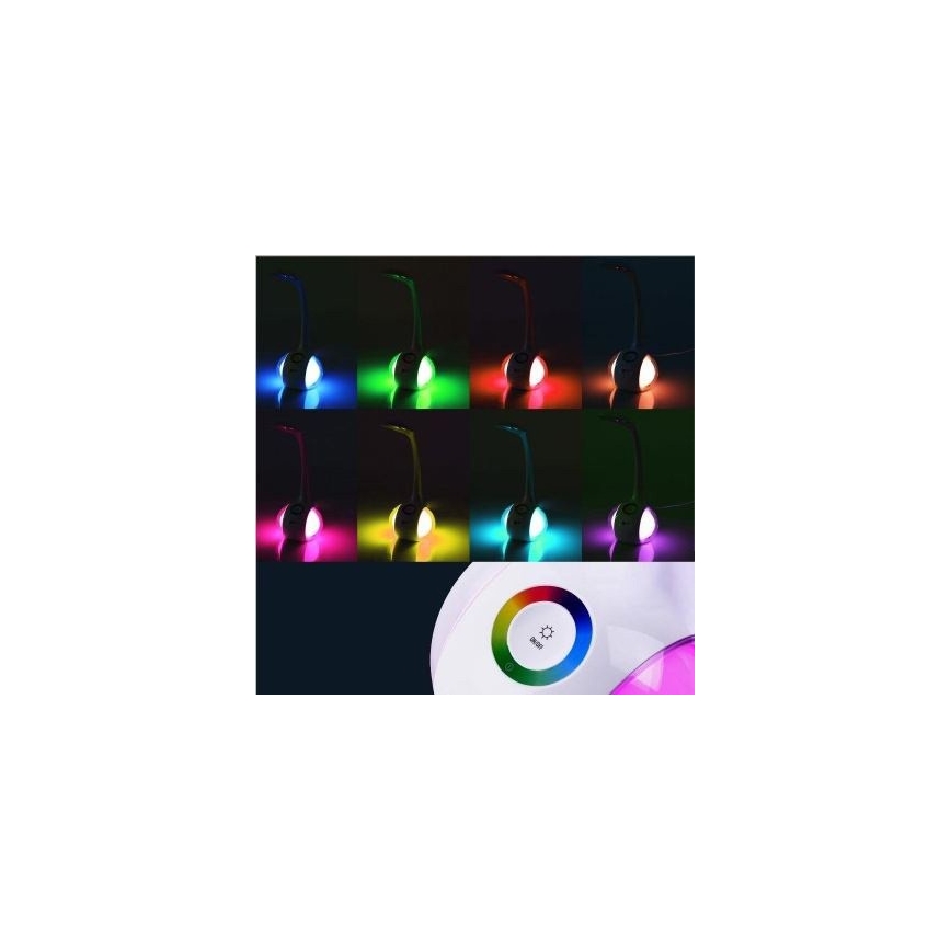 LED RGB Димируема настолна лампа LED/7W/230V синя
