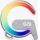 LED RGB Димируема настолна лампа с будилник и Qi зареждане 30W/230V сребрист