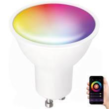LED RGB Димируема смарт крушка GU10/5W/230V 2700-6500K Wi-Fi Tuya