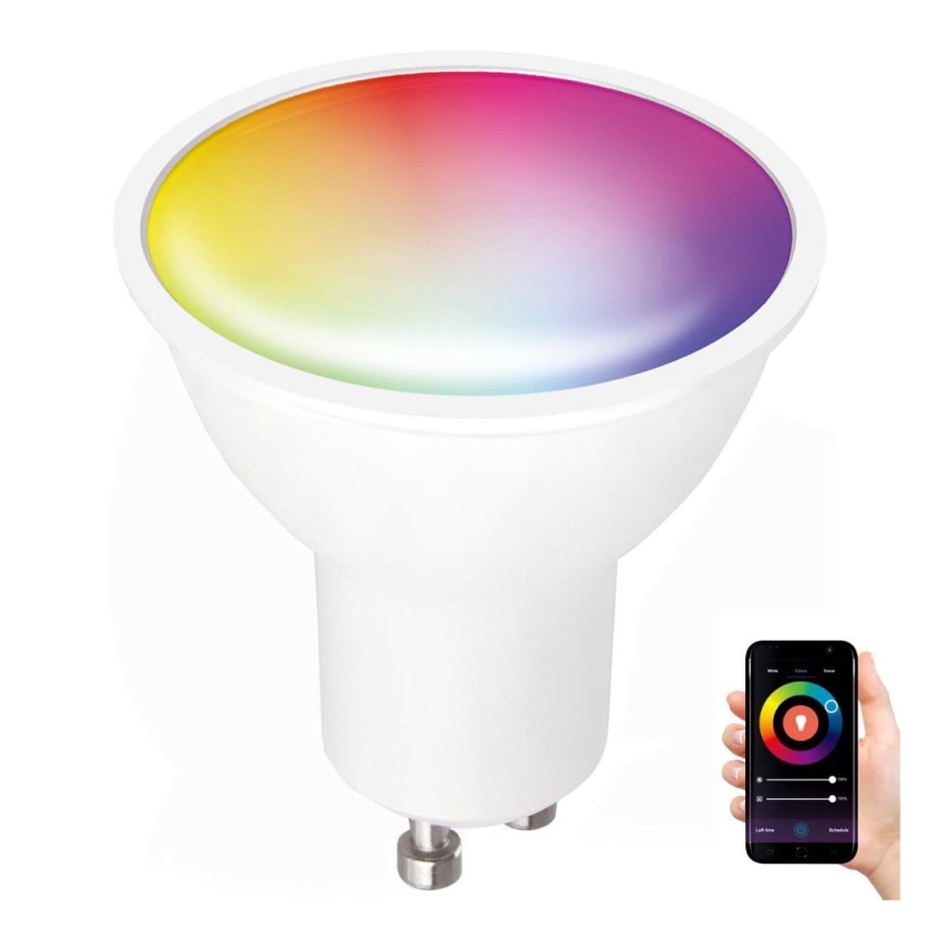 LED RGB Димируема смарт крушка GU10/5W/230V 2700-6500K Wi-Fi Tuya