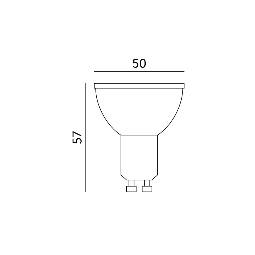 LED RGB Димируема смарт крушка GU10/5W/230V 2700-6500K Wi-Fi Tuya