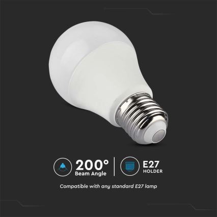 LED RGB Димируема крушка A60 E27/8,5W/230V 4000K + дистанционно управление