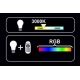 LED RGB Димируема крушка C37 E14/4,5W/230V 3000K