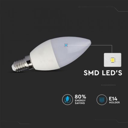 LED RGB Димируема крушка E14/3,5W/230V 6400K + дистанционно