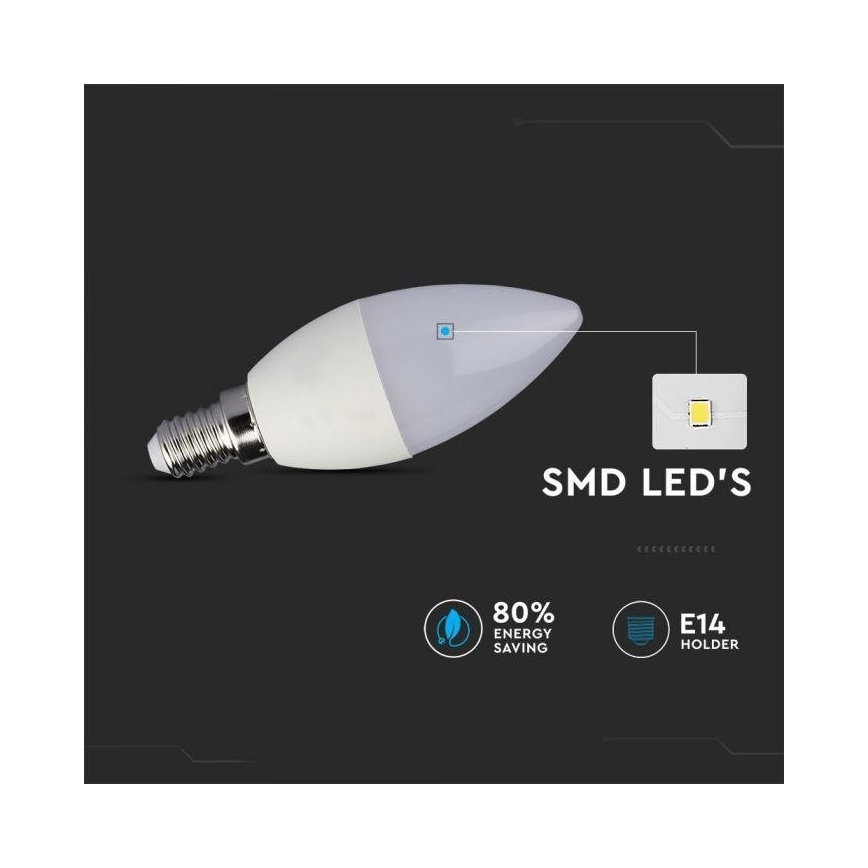 LED RGB Димируема крушка E14/3,5W/230V 6400K + дистанционно