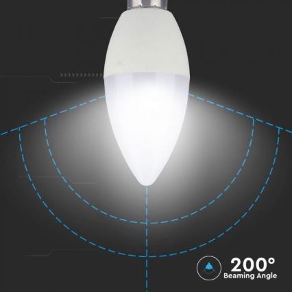 LED RGB Димируема крушка E14/3,5W/230V 6400K + дистанционно