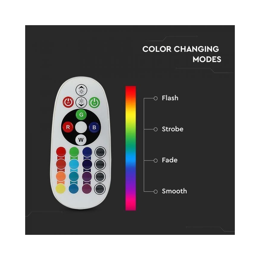 LED RGB димируема крушка E14/3,5W/230V 6400K + дистанционно управление