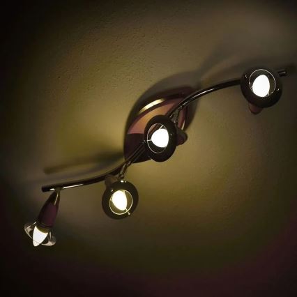 LED RGB Димируема крушка E14/4,8W/230V 4000K + дистанционно