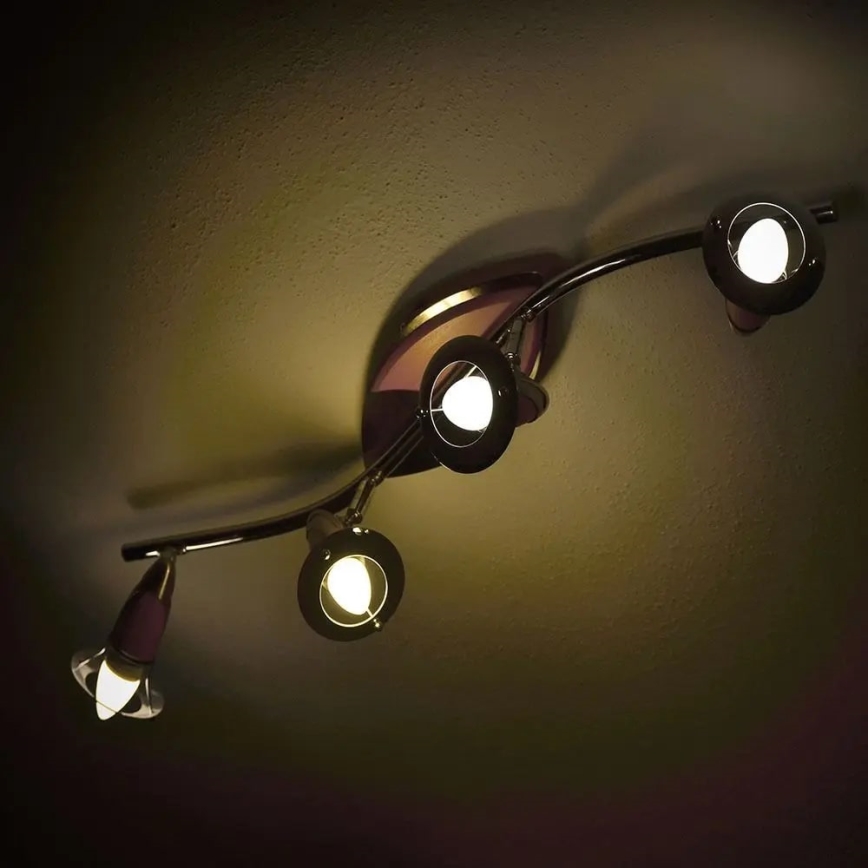 LED RGB Димируема крушка E14/4,8W/230V 4000K + дистанционно