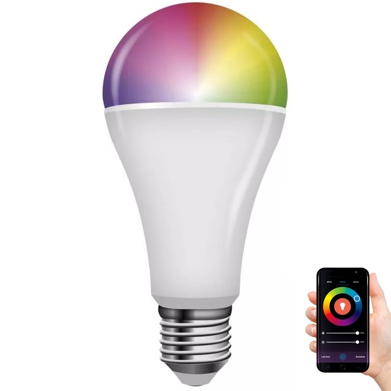 LED RGB Димируема крушка GoSmart A65 E27/14W/230V 2700-6500K Tuya