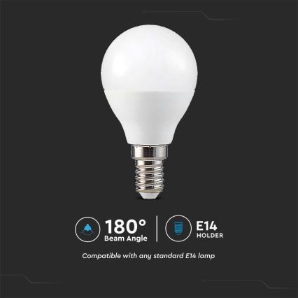 LED RGB Димируема крушка P45 E14/4,8W/230V 3000K + дистанционно