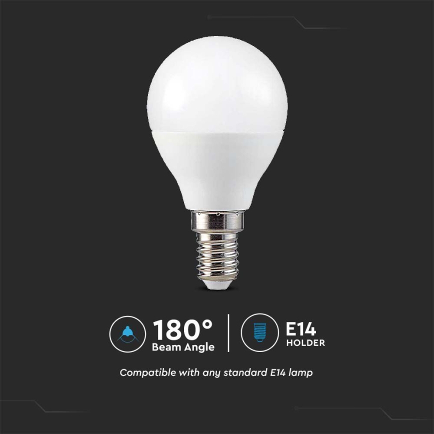 LED RGB Димируема крушка P45 E14/4,8W/230V 3000K + дистанционно