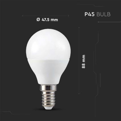 LED RGB Димируема крушка P45 E14/4,8W/230V 3000K + дистанционно