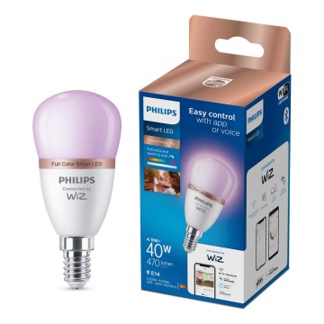 LED RGB димируема крушка Philips SMART P45 E14/4,9W/230V 2200-6500K CRI 90