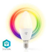 LED RGB Димируема крушка Smartlife E14/4,5W/230V Wi-Fi