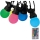 LED RGB Екстериорни лампички STRING 13 m 15xLED/0,5W/230V IP44 + дистанционно управление