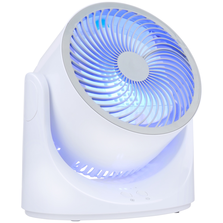 LED RGB настолен вентилатор с ефект на мъгла 5V